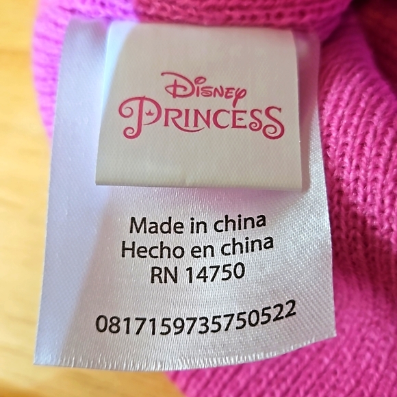 Disney Princess Girls Hat & Mittens Set. New - Picture 6 of 7